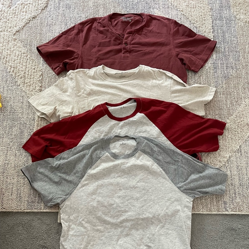 Men’s medium Eddie Bauer short sleeve tees bundle